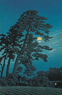 《馬込の月》東京二十景　1930（昭和5）年、渡邊木版美術画舗蔵